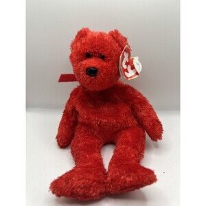 Ty Beanie Babies 2001 Sizzle Bear  Rare & Retired Valentine's Day Bear